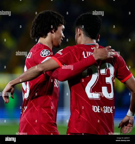 Luis Diaz Celebrating Goal During Villarreal Vs Liverpool Champions