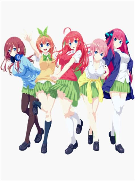 "The Quintessential Quintuplets Characters" Sticker for Sale by Reigill ...