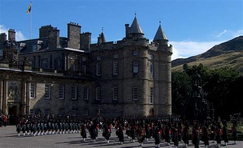 The Throne Room At Holyroodhouse Queen Elizabeth Iis First Stop On