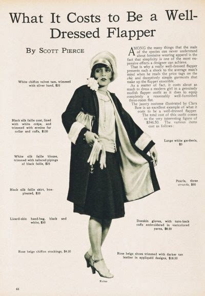 What It Costs To Be A Well Dressed Flapper C S S Fashion