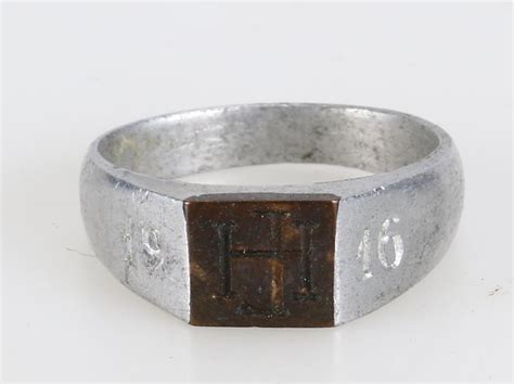 German WW1 trench art / patriotic ring - German WW1-2 Metal insignia etc - GreatMilitaria.com