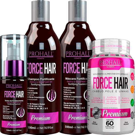 Prohall Force Hair Kit Fortificante Crescimento Acelerado Completo