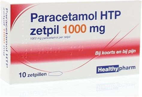 Healthypharm Paracetamol Mg Zetpillen Bol