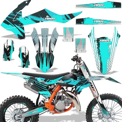 Amazon co jp AMR Racing MX ダートバイク グラフィックキット ステッカー デカール ナンバープレート KTM 85