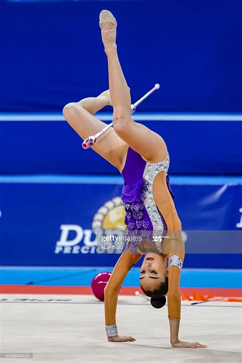 News Photo Alina Adilkhanova Of Kazakhstan During Gymnastics World