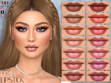 The Sims Resource Leah Lipstick N195 In 2024 Sims 4 Sims 4 Cc