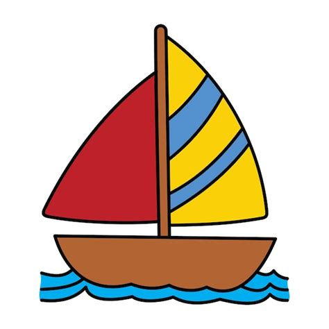 Clipart Cartoon Boat