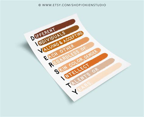 Diversity Quote Art Print Diversity Wall Art Classroom - Etsy