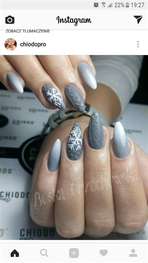 Grey Nail Designs Winter Nail Designs Colorful Nail Designs