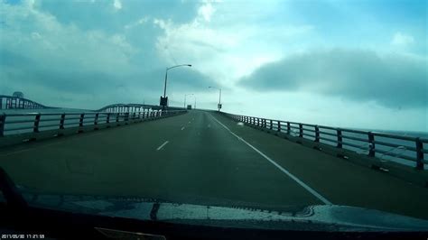 Driving Across The Chesapeake Bay Bridge Tunnel Youtube