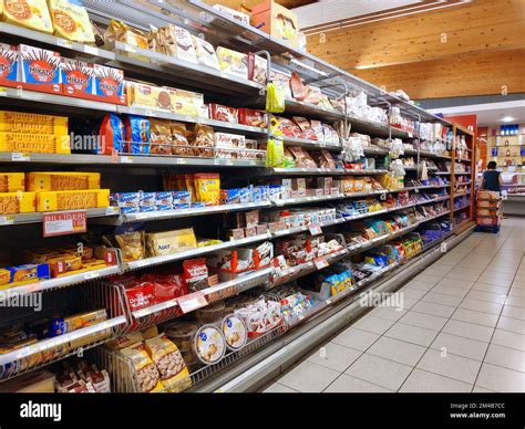 Vienna Austria August 8 2022 Austrian Sweets Section In Spar