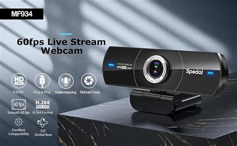 Webcam P Hd Fps With Microphone Spedal Webcam Laptop Desktop Mac