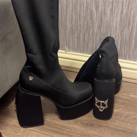 New Naked Wolfe Boots Nylon Stretchy Material Not Depop