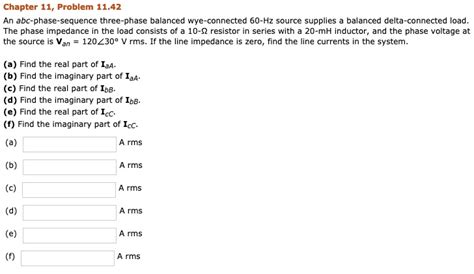 Solved Chapter Problem An Abc Phase Sequence Chegg