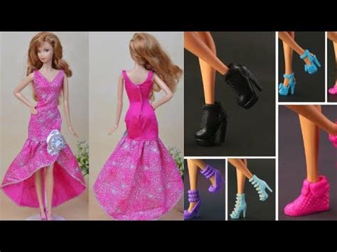 Barbie elbise yapımı DIY barbie Barbie kıyafet yapımı 5 dakikada