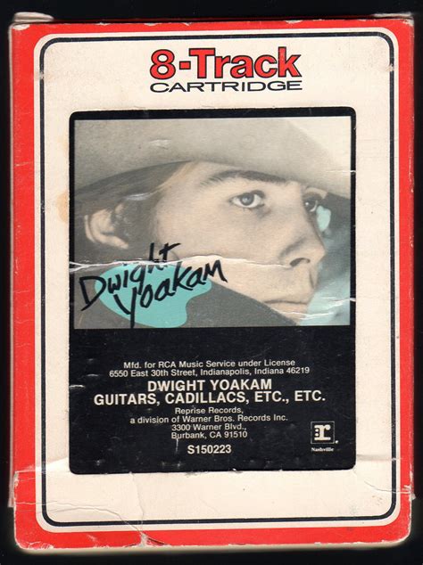 Dwight Yoakam Guitars Cadillacs Etc 1986 Debut Rca A17b 8 Track Tape