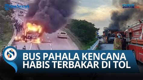 Detik Detik Rekaman Bus Pahala Kencana Rute Bandung Denpasar Terbakar