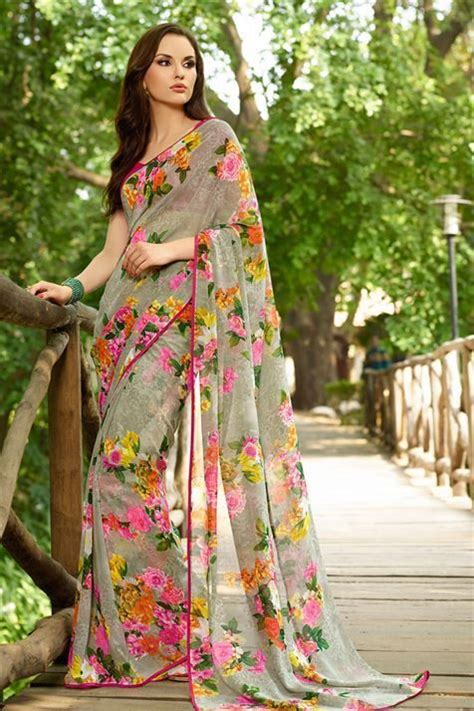 Floral Sarees Saree Designs Floral Sarees Floral Print Sarees