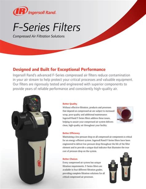 filtros ingersoll rand  series filters