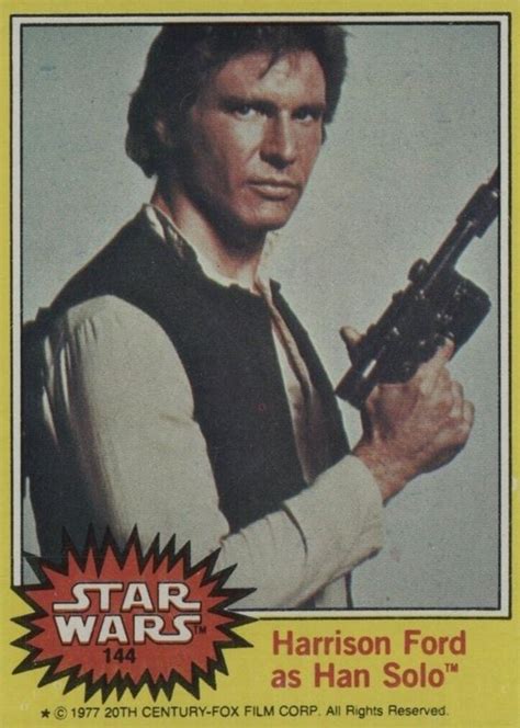 Harrison Ford as Han Solo 1977 Topps #144 Base Price Guide - Sports Card Investor