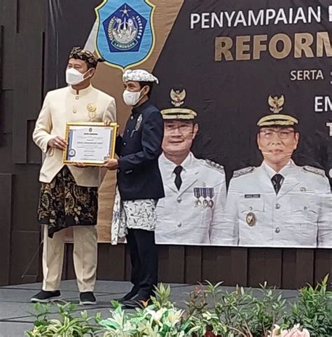 Penyampaian Hasil Evaluasi Reformasi Birokrasi Oleh Bapak Bupati