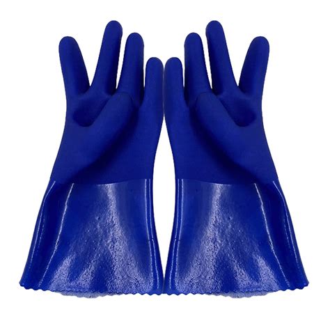 Industrial Rough Palm Safety Gloves PVC Coated Working Glove China