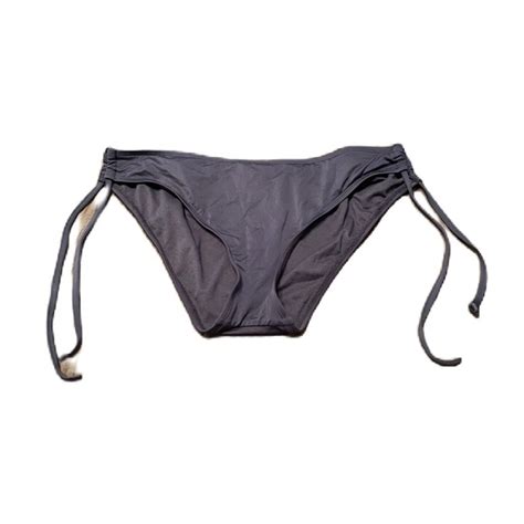 Mossimo Supply Co Swim Mossimo Xl Grey Bikini Bottoms Side Tie Poshmark