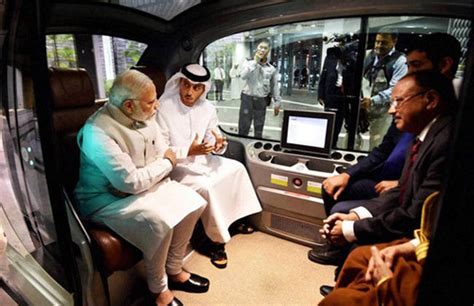 PM Modi Rides the Self-Driving Car in the World's Only 0-Carbon Smart ...