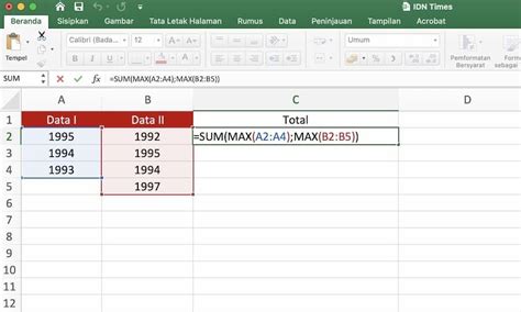 Fungsi Sum Excel Rumus Dasar Penjumlahan Otomatis