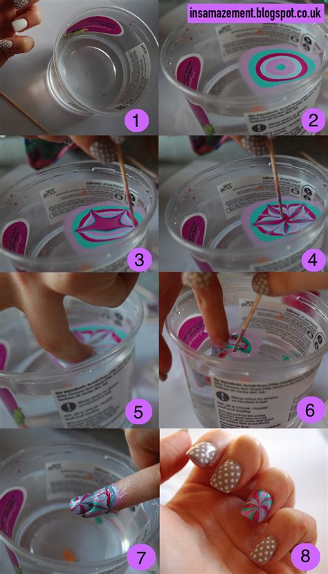 In Samazement Water Marbling Nail Art Tutorial