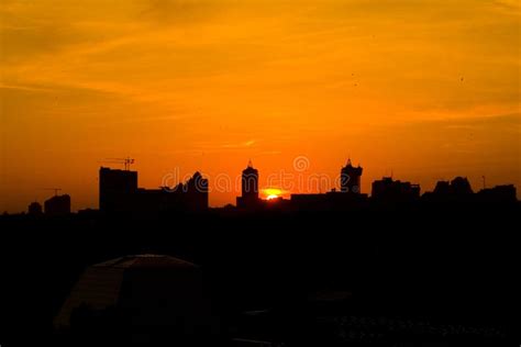 Sun Rising Over Ig City Stock Image Image Of Color Backlit 89338187