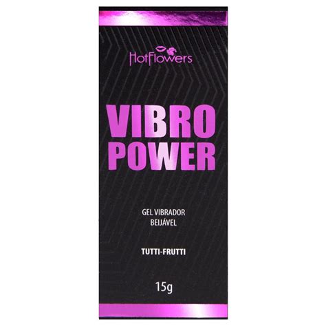 Vibro Power Gel Beijável Vibrador 15g Hot Flowers