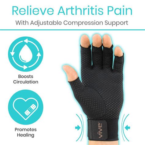 Copper Arthritis Gloves With Strap Vive Health