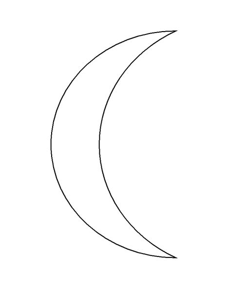 Crescent Moon Printable