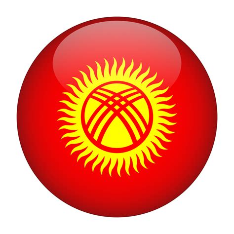 Kyrgyzstan 3D Rounded Flag With Transparent Background 15272009 PNG