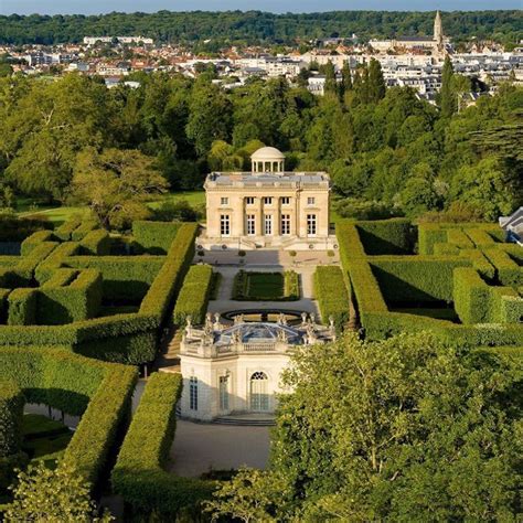 The Petit Trianon In Front The Pavillon Francais Which Was Built In