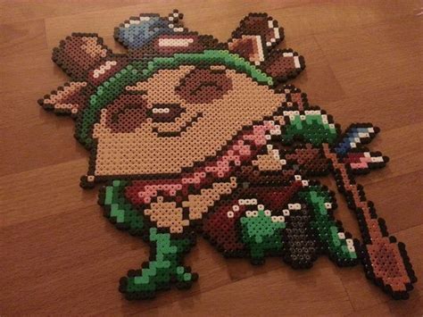 Teemo From League Of Legends In Perler Beads