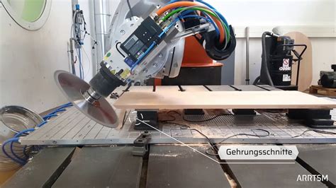 Sägen mit CNC Roboter YouTube