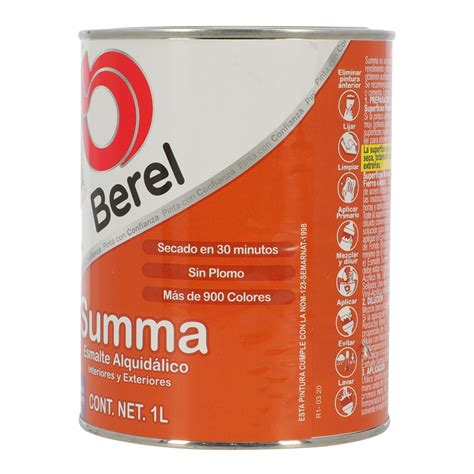 ESMALTE ALQUIDÁLICO SUMMA BEREL DE 1 L BASE DEEP The Home Depot México