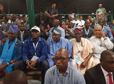 Photos Fashola Ambode Sanwo Olu Others Meet At Apc Convention