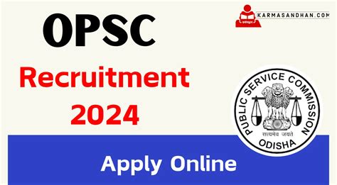 Opsc Recruitment 2024 Notification Out Check Details