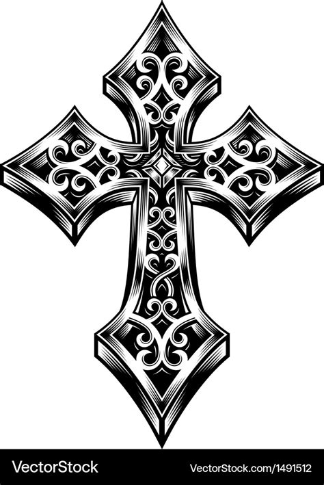 Ornate Celtic Cross Royalty Free Vector Image VectorStock