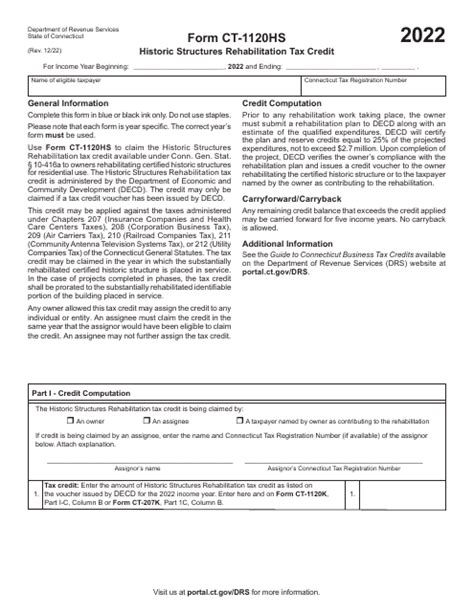 Form Ct 1120hs 2022 Fill Out Sign Online And Download Printable Pdf Connecticut