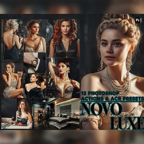 Photoshop Actions Novo Luxe Ps Action Black Luxury Acr Preset