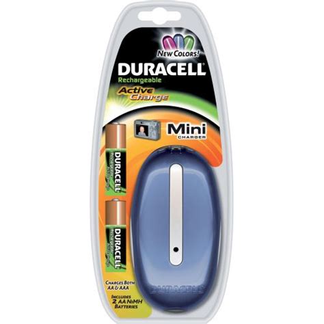 Duracell Mini Charger Color 2 Piles Aa Piles Et Accessoires