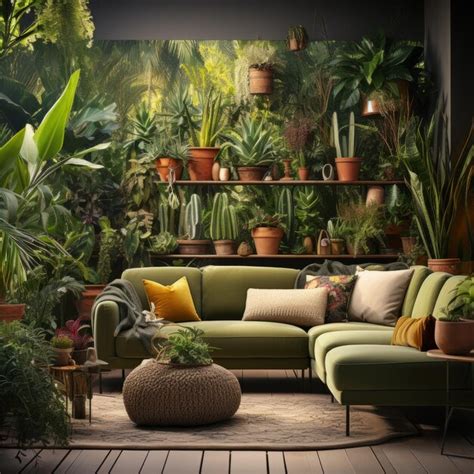 Premium Photo Indoor Garden Oasis Creating A Lush Living Space With