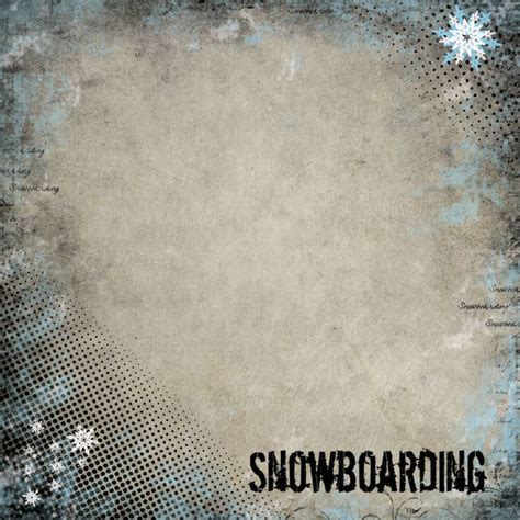 Scrapbook Customs Snowboarding Antique Comp Paper