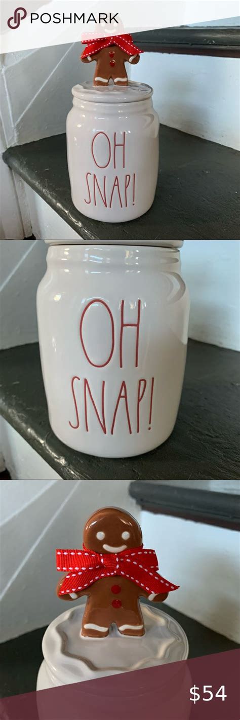 Rae Dunn OH SNAP Canister Rae Dunn Rustic Shabby Chic Canisters