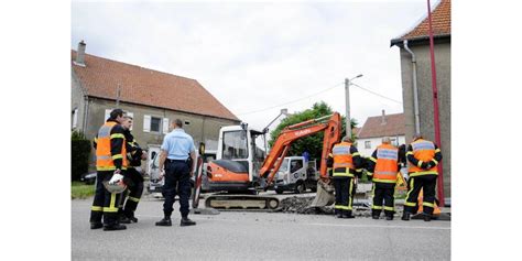 Faits Divers Richeling Une Pelleteuse Casse La Conduite De Gaz