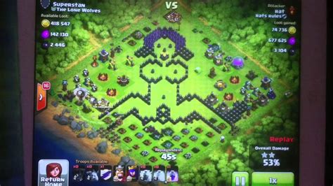 Naked Girl Base Clash Of Clans Over Mill Loot Raid Youtube